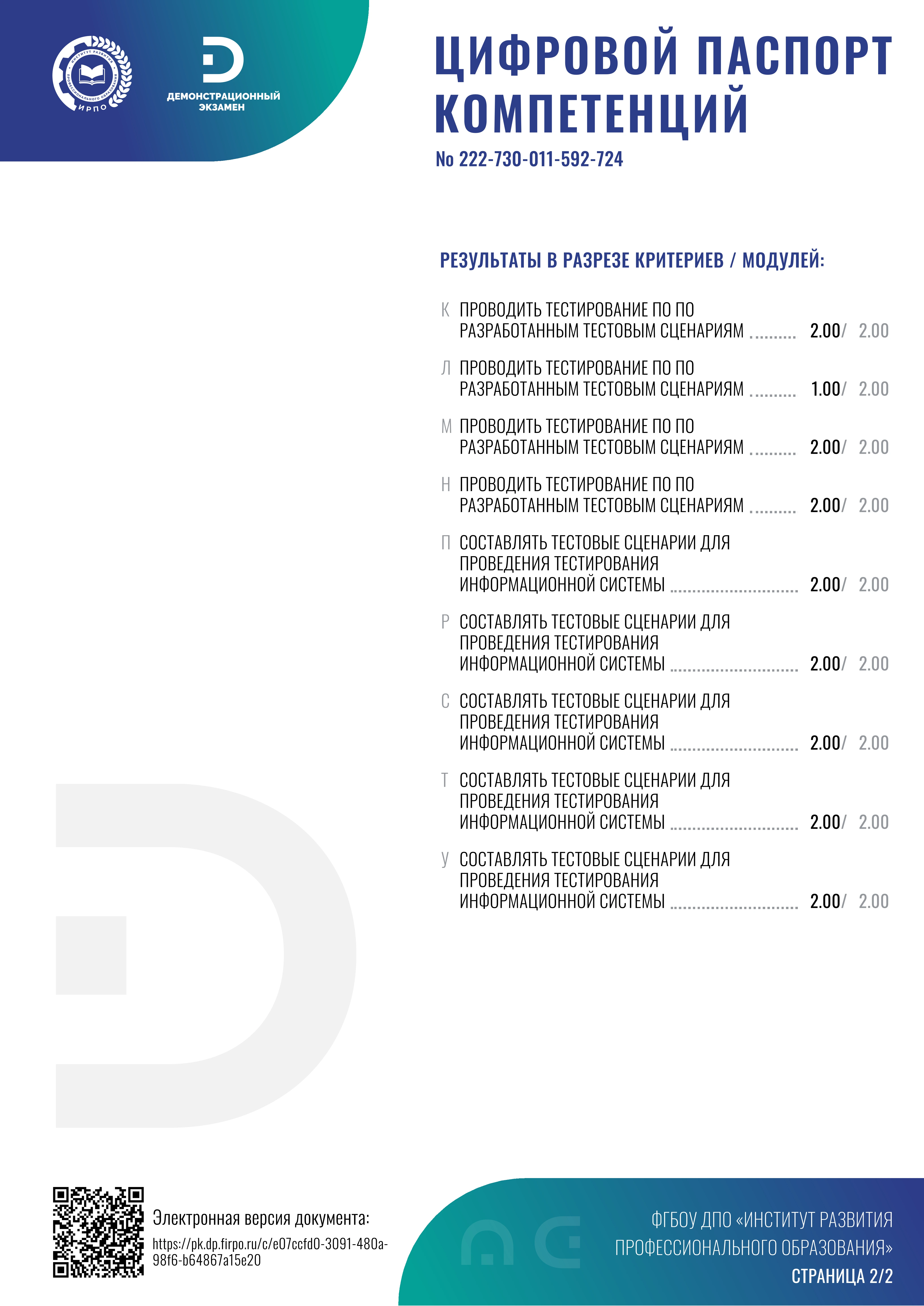 Цифровой паспорт компетенций стр.2